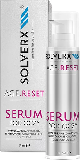 Serum për sy SOLVERX Age Reset Smoothing Eye Serum për femra 15ml