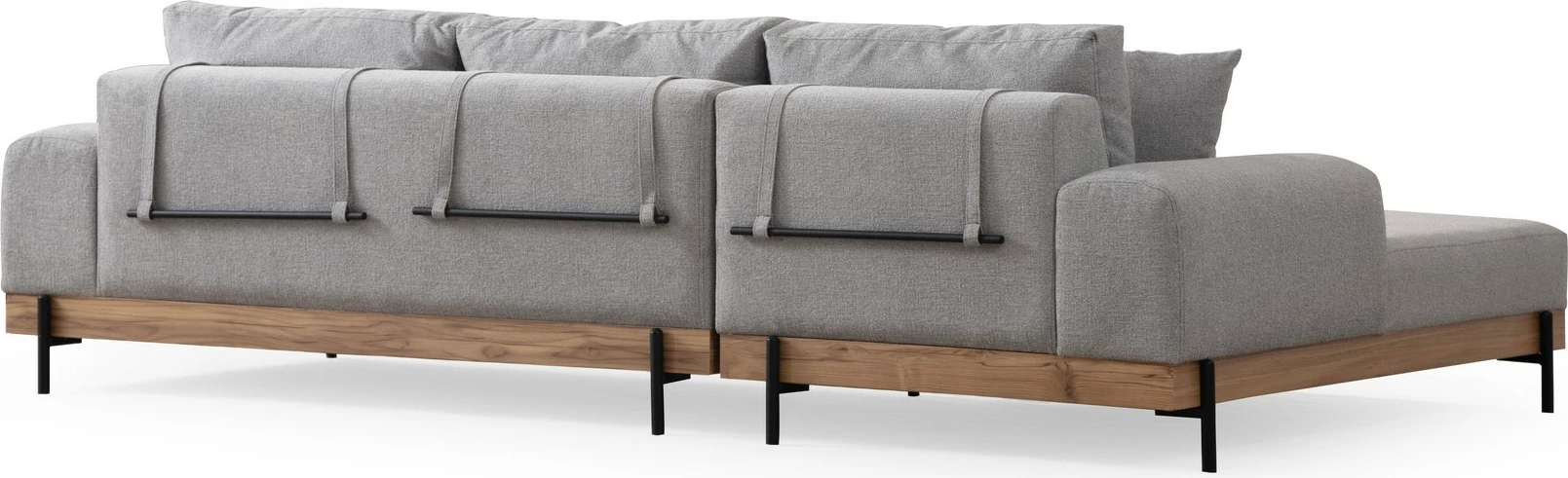 Këndare Atelier del Sofa, ngjyrë gri, kënd majtas, Eti Oak