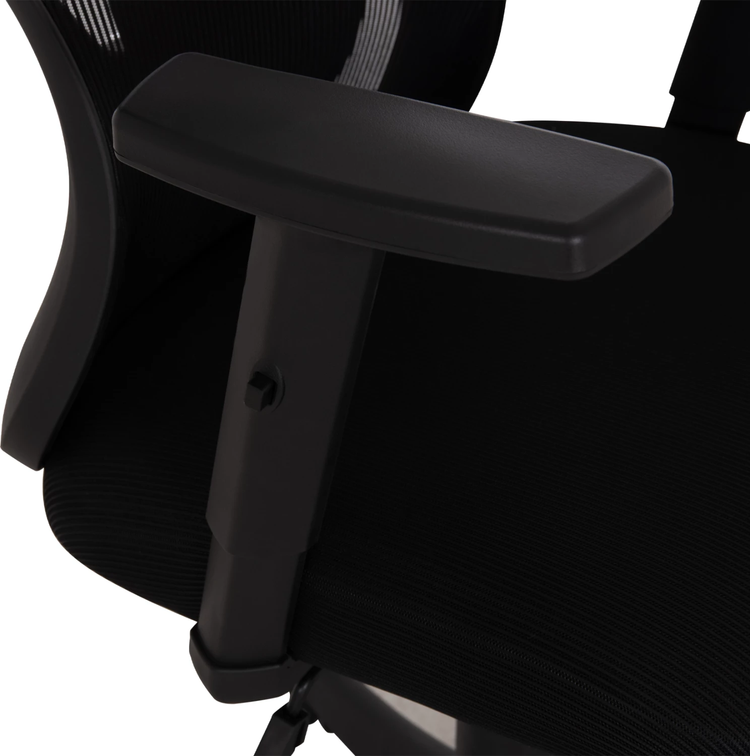 Karrige zyre KRAM, kornizë e zezë, material rrjete i zi, FH1208.01, 64x64x100-108cm