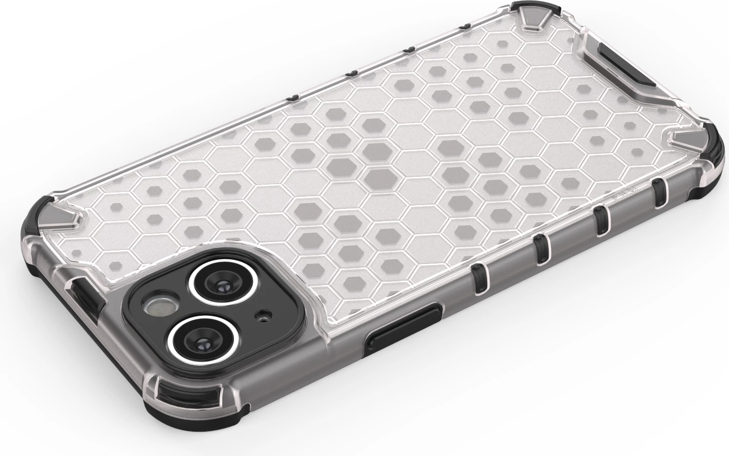 Mbështjellës Hurtel Honeycomb për iPhone 14 Plus, transparent