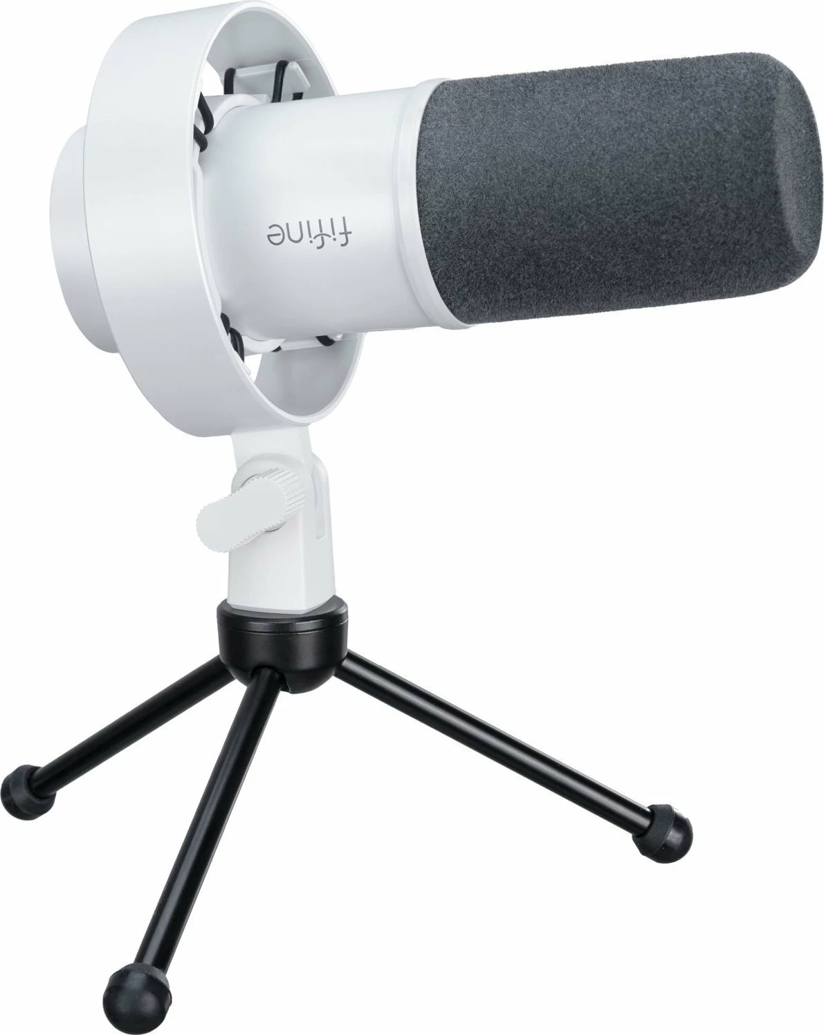 Mikrofon dinamik Fifine K688W USB/XLR, kardioid, i bardhë, set me shock mount