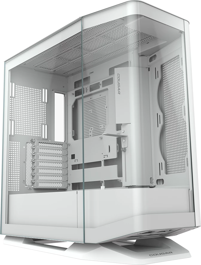 Kasë COUGAR FV270 Midi Tower, Tempered Glass, ATX/E-ATX, RGB, e bardhë