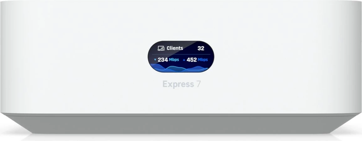 Gateway/kontrollues rrjeti Ubiquiti UniFi Express 7 UX7, 2.5Gbps, ARM, i bardhë