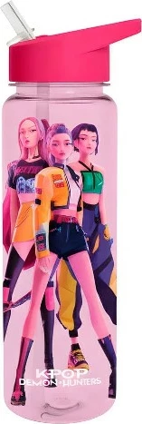 Shishe sportive Kids Euroswan K-POP Demon Hunters 750 ml, rozë