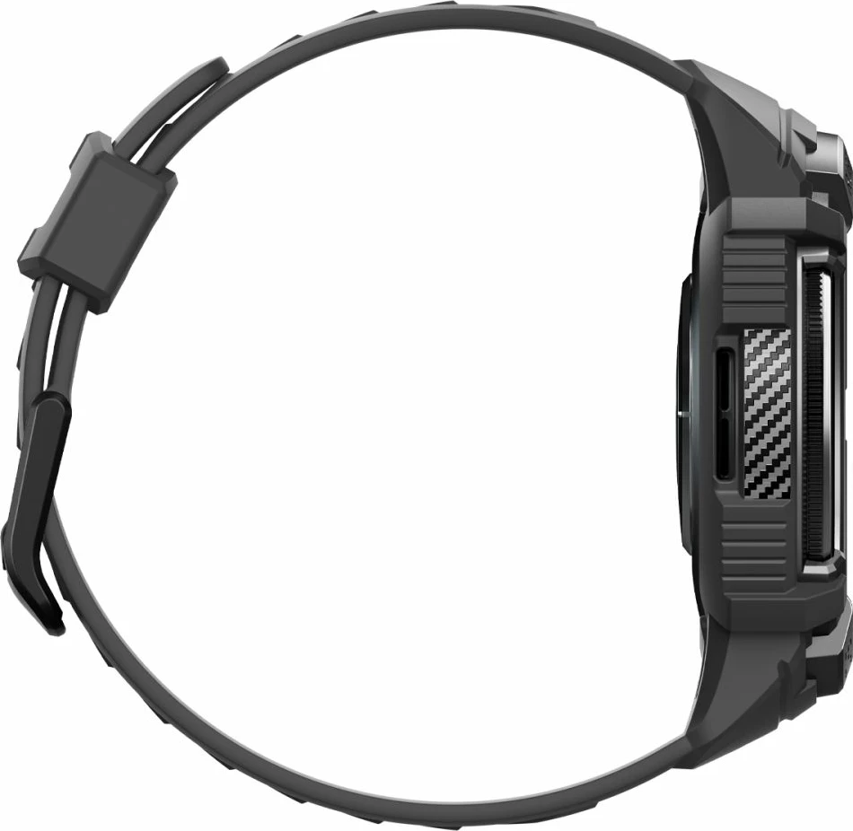 Mbështjellës Spigen Rugged Armor Pro me rrip për Samsung Galaxy Watch 6 Classic 47mm, Zi