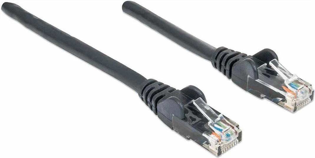 Kabllo rrjeti Intellinet Cat6 2m, RJ45, U/UTP, PVC, e zezë