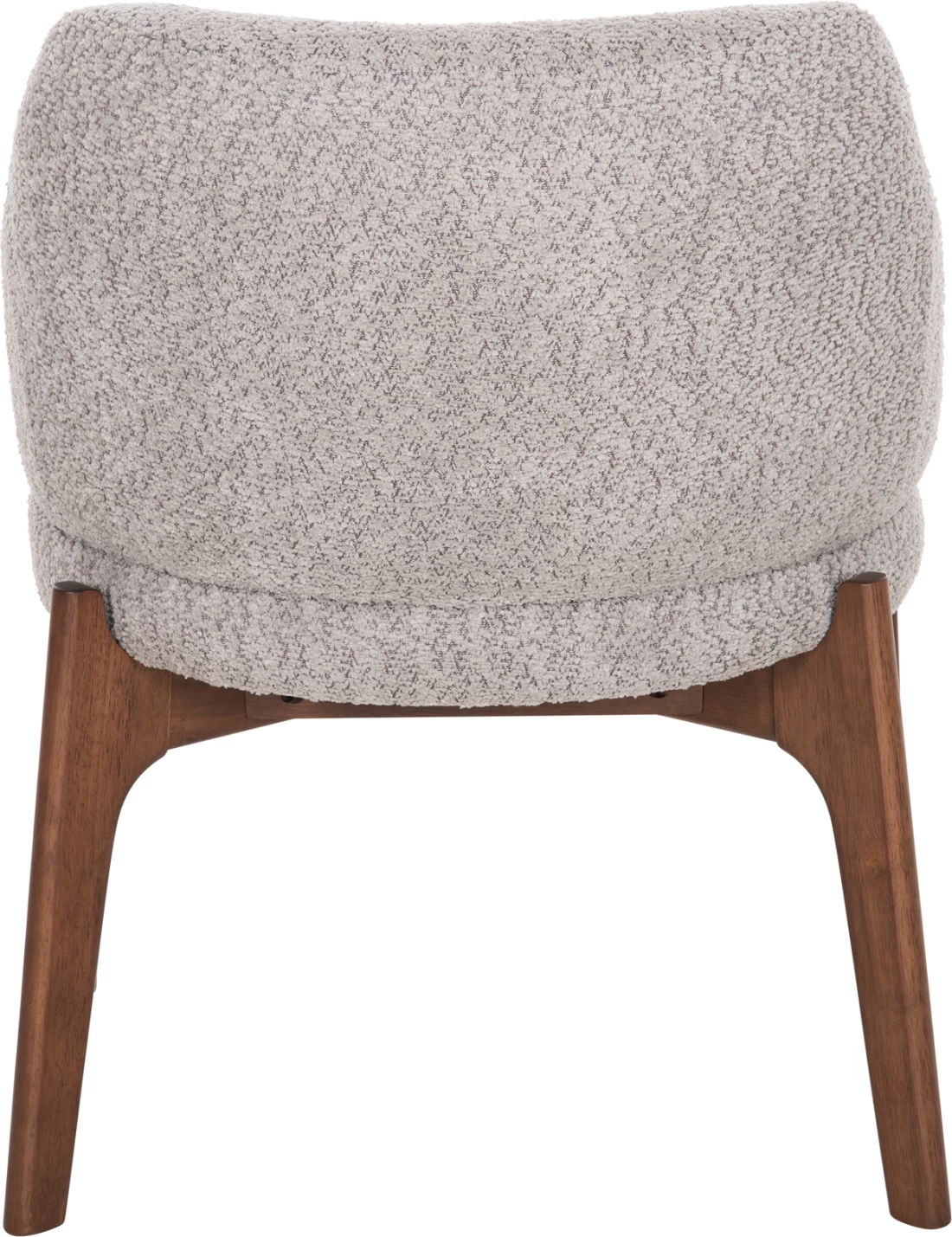 Karrige për ngrënie ABAI FH9971.03, dru gome, ngjyrë arre, pëlhurë boucle, gri e lehtë, 65x63x79 cm, set prej 2 copash