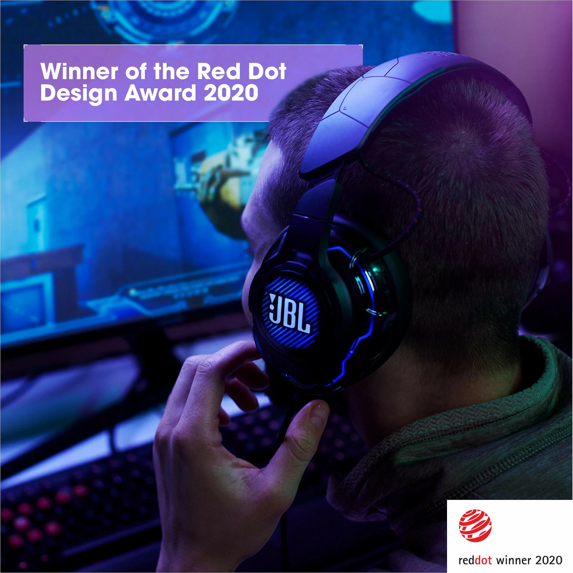 Kufje gaming JBL Quantum One, me kabllo, over-ear, me mikrofon, të zeza