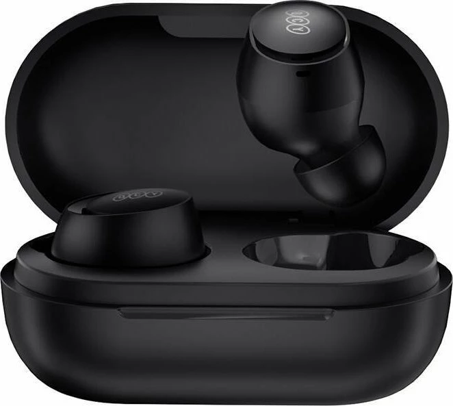 Kufje QCY T27 TWS Bluetooth 5.3, IPX4, USB-C, 32 orë, të zeza