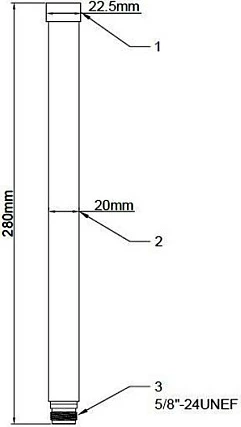 Antena WiFi DeLOCK 88821, 8 dBi, N-Type, dual-band 2.4/5 GHz, për jashtë, bardhë/metalike