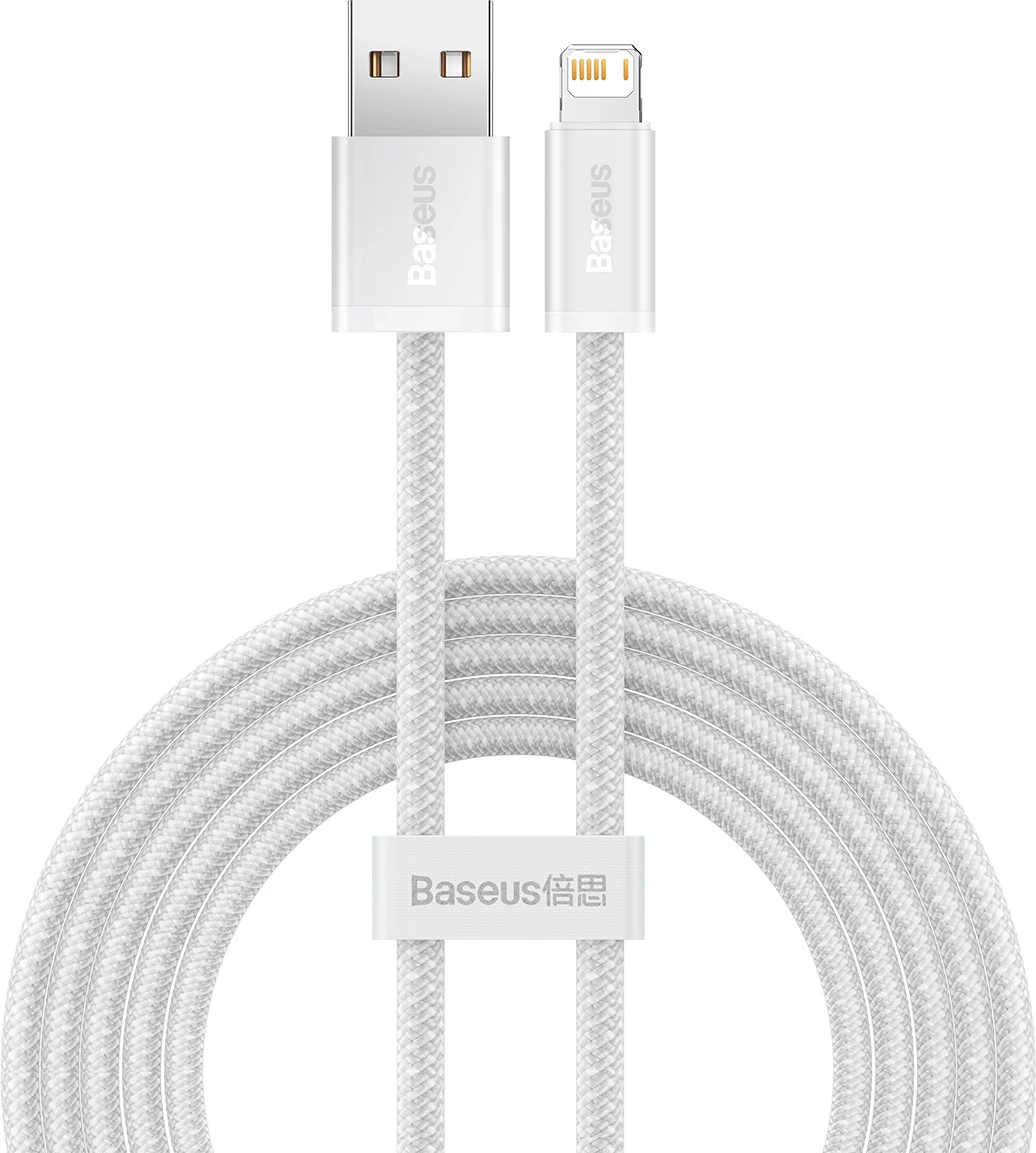Kabllo USB në Lightning Baseus CALD000502, 2m, Bardhë