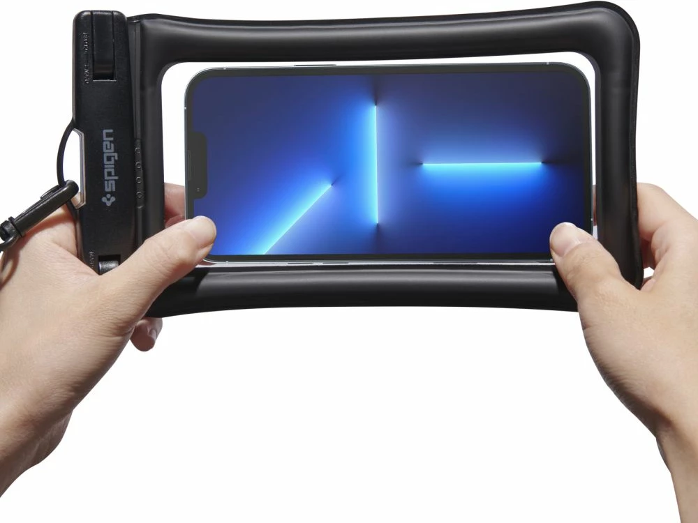 Mbështjellës Spigen Aqua Shield A610, për celular, IPX8, set 2 copë, i zi