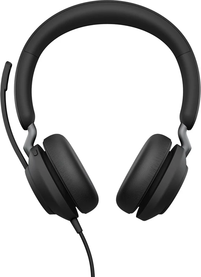 Kufje Jabra Evolve2 40 SE, me tela, për biseda/muzikë, USB Type-A, e zeza