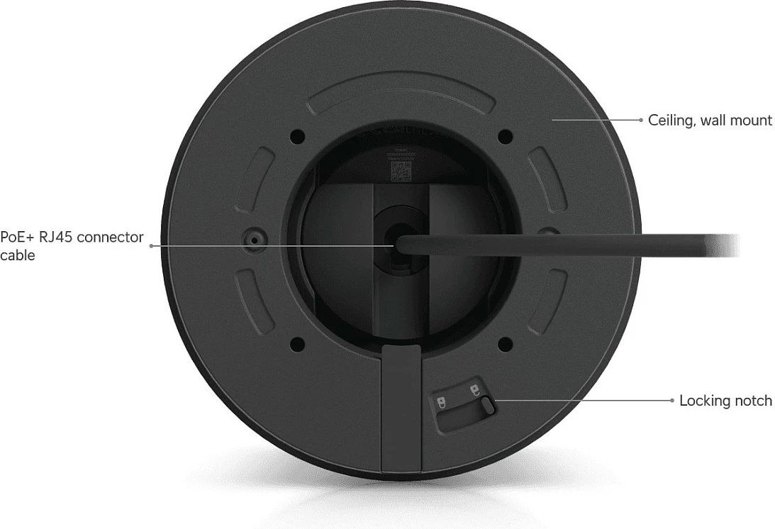 Kamerë sigurie Ubiquiti G6 Pro Turret, 360°, IP66, MicroSD, e zezë
