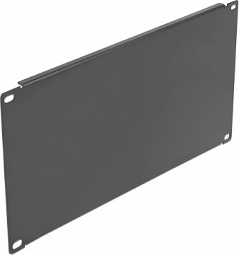 Panel i verbër për kabinet rrjeti 19" DeLOCK 4U, metal, i zi