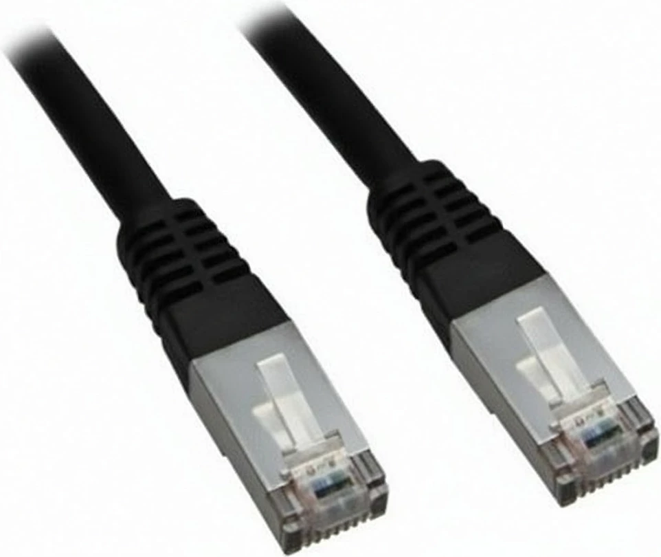 Kablë rrjeti No-Name CAT5e RJ45 F/UTP 1m, 1 Gbps, e zezë