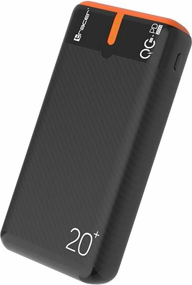 Powerbank Tracer Energen 20000mAh, portokalli/zi