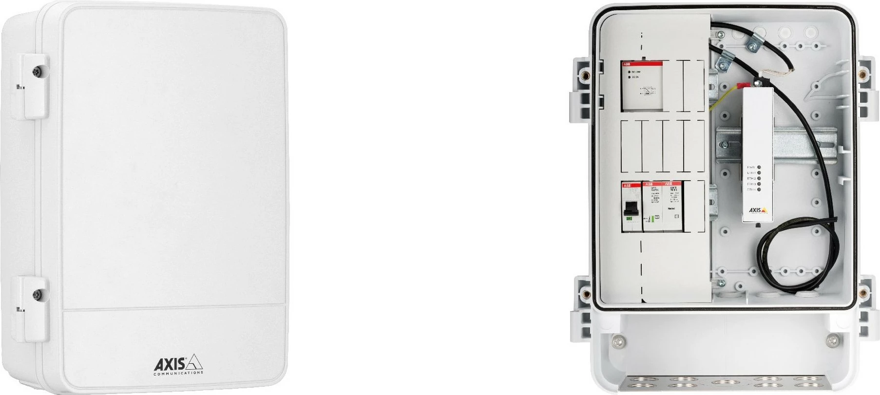 Kabinet i jashtëm Axis T98A15-VE Media Converter, 230V AC, i bardhë