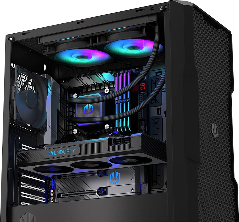 Ftohës uji AIO për CPU Endorfy Navis F240 ARGB, radiator 240mm, 2x120mm, i zi