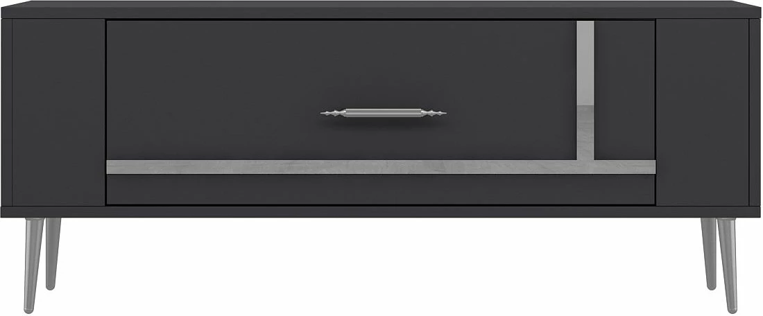 Komodë TV Skye Decor, anthracite, argjend, Retrop1