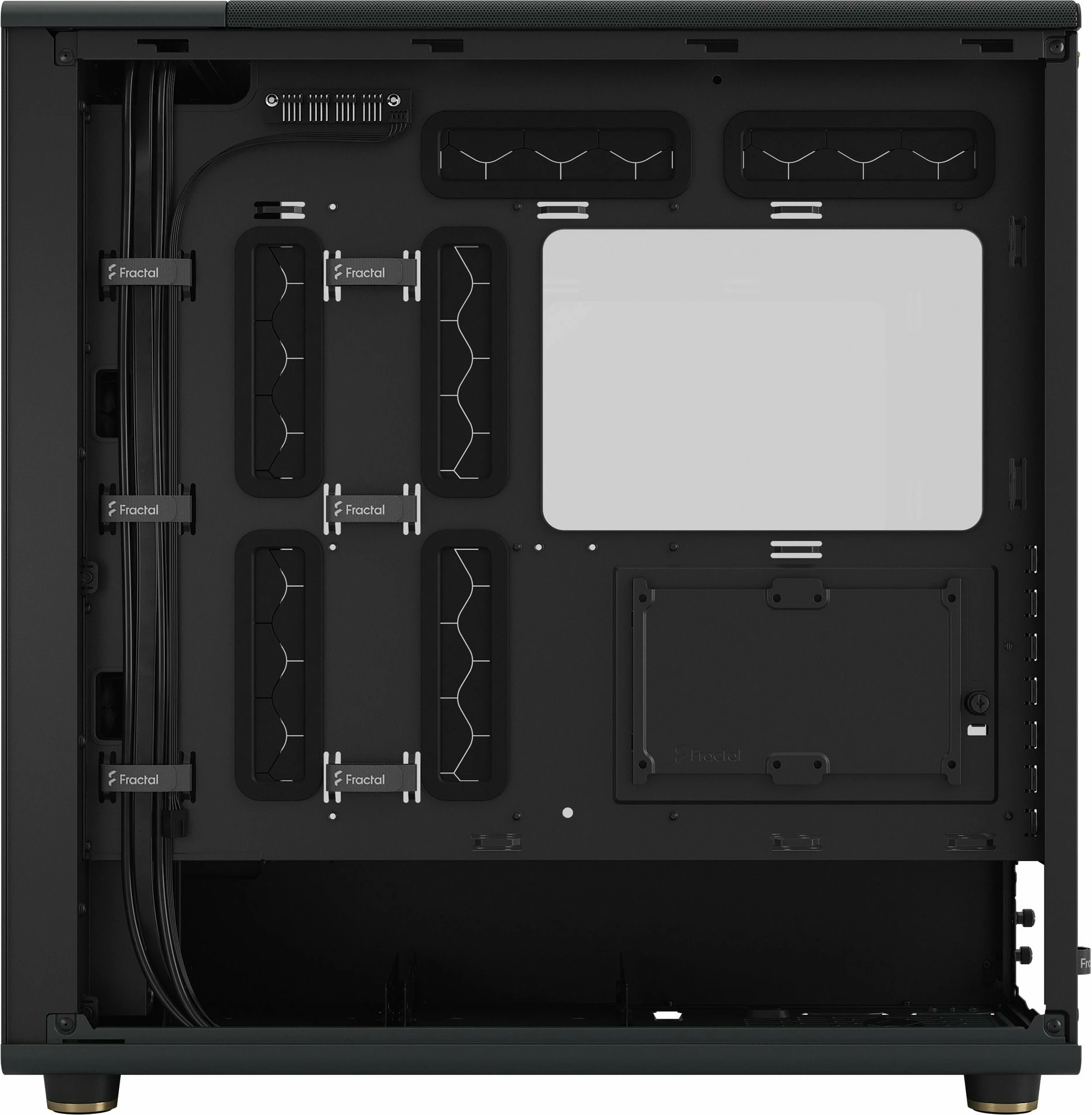 Kasë Fractal Design FD-C-NOR1X-02, Midi Tower, ATX, EATX, micro ATX, Micro-ITX, e zezë, qymyr