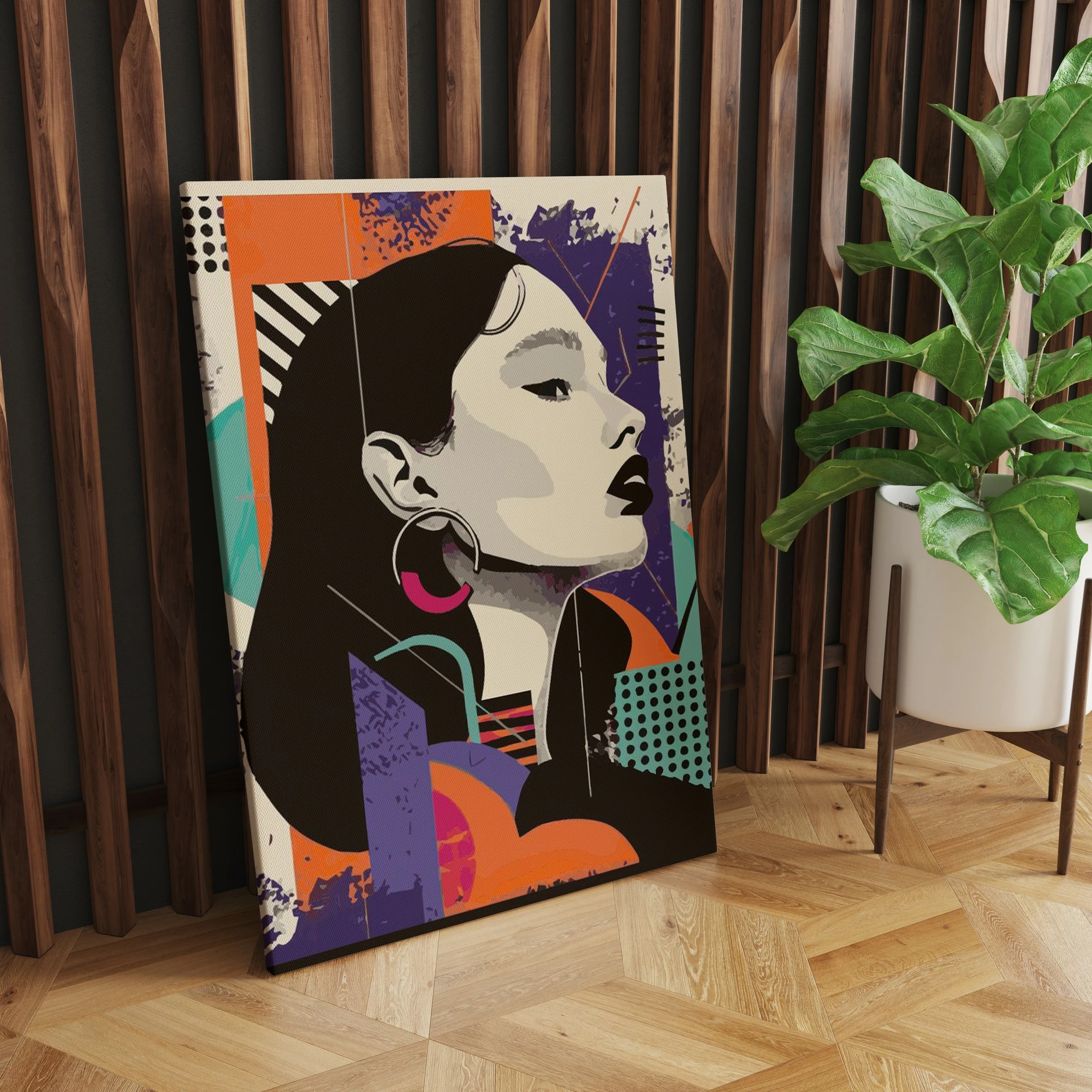 Pikturë dekorative në kanavacë, shumëngjyrëshe, Wallity, ASR_CNV25-5, 50x70cm
