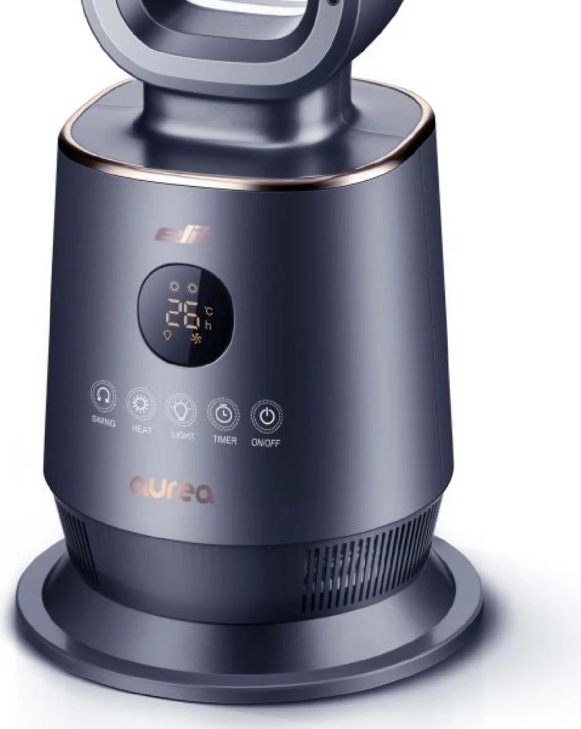 Ngrohës & ventilator 2‑në‑1, Elit, AUREA, 1000/2000W, temperaturë 16‑36°C, telekomandë, oscilim, kohëmatës 12h