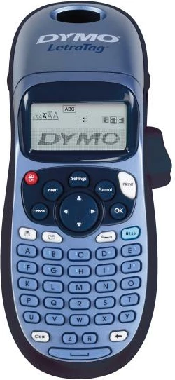 Printer etiketa, Dymo LetraTag LT-100H LT100H S0883990, 203 dpi, ekran grafik, portativ, gjerësi shirit 12 mm, me shirit letre 12 mm