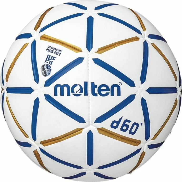 Top për handball Molten, modeli d60, për meshkuj dhe femra, i bardhë
