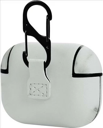 Mbështjellës për AirPods TerraTec AirBox Pro Marmor, polikarbonat (PC), gri/bardhë