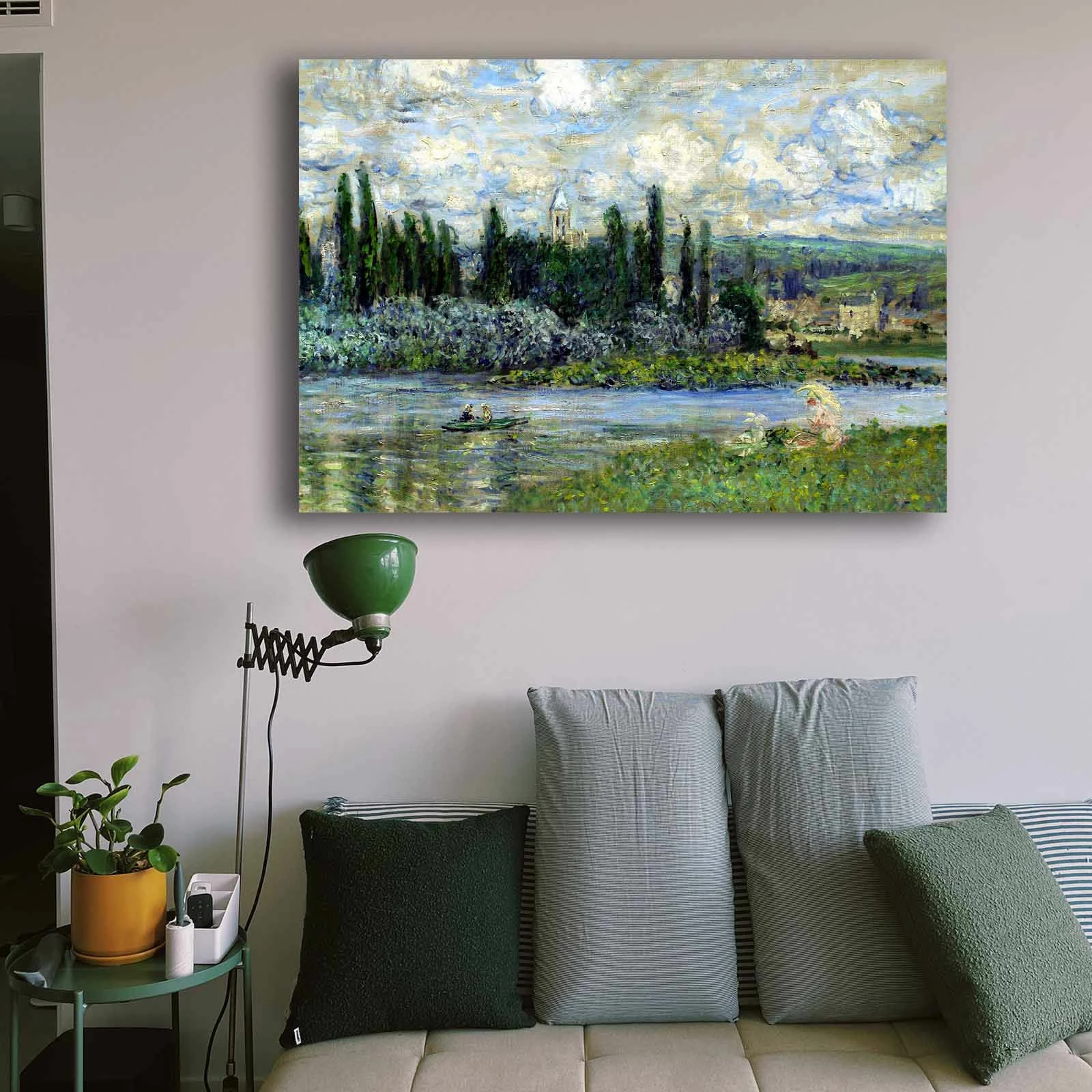 Pikturë dekorative në kanavacë, shumëngjyrëshe, 70x100cm, Monet 032