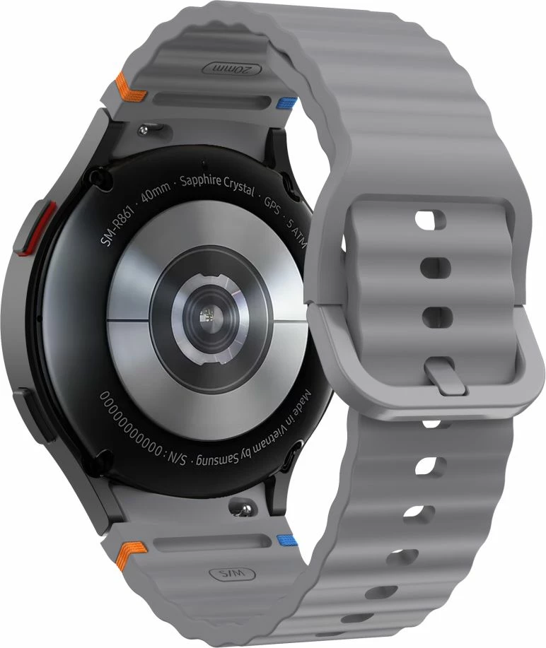 Rrip silikoni për smartwatch Tech-Protect për Samsung Galaxy Watch 4/5/5 Pro/6/7/FE, Gri