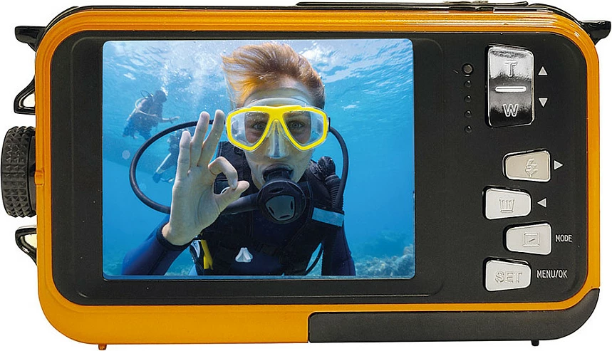 Kamerë digjitale Easypix Aquapix W3027 Wave, waterproof, portokalli