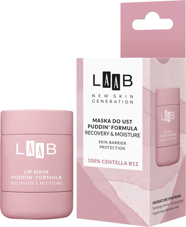 Maskë për buzë AA LAAB Lip Mask Pudding Formula Recovery & Moisture për femra, 15g