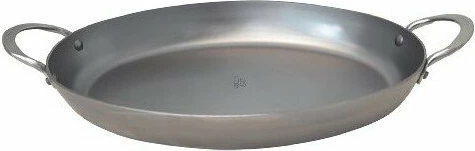 Tigan oval De Buyer Mineral B 36 cm, inox, anti-ngjitës, argjend, 1 copë