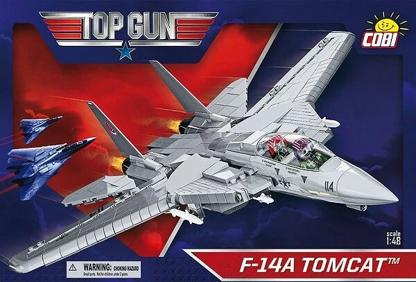 Set blloqesh ndërtimi Cobi Top Gun F-14A Tomcat 5811, 754 pjesë, 2 figura, 1:48, me stendë ekspozimi