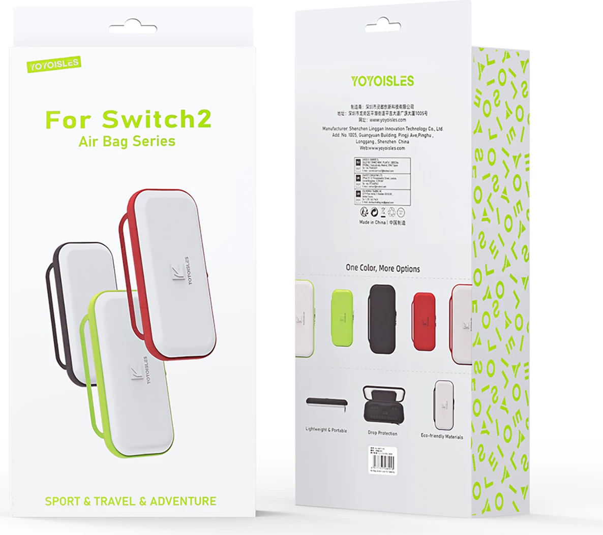 Mbështjellës Dux Ducis Yoyoisles Air Bag për Nintendo Switch 2, zi/bardhë