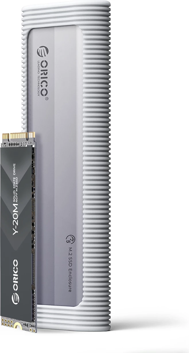 Kasë Orico AXM2-G2-V1 për NVMe M.2, USB-C/USB-A në USB-C, 10Gb/s, Gri