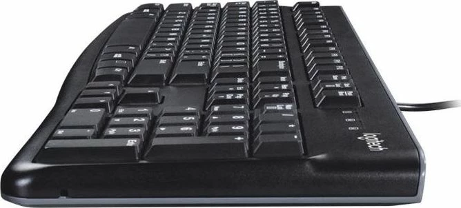 Tastierë Logitech K120 920-002479, USB me kabllo, layout US, me numpad, e zezë