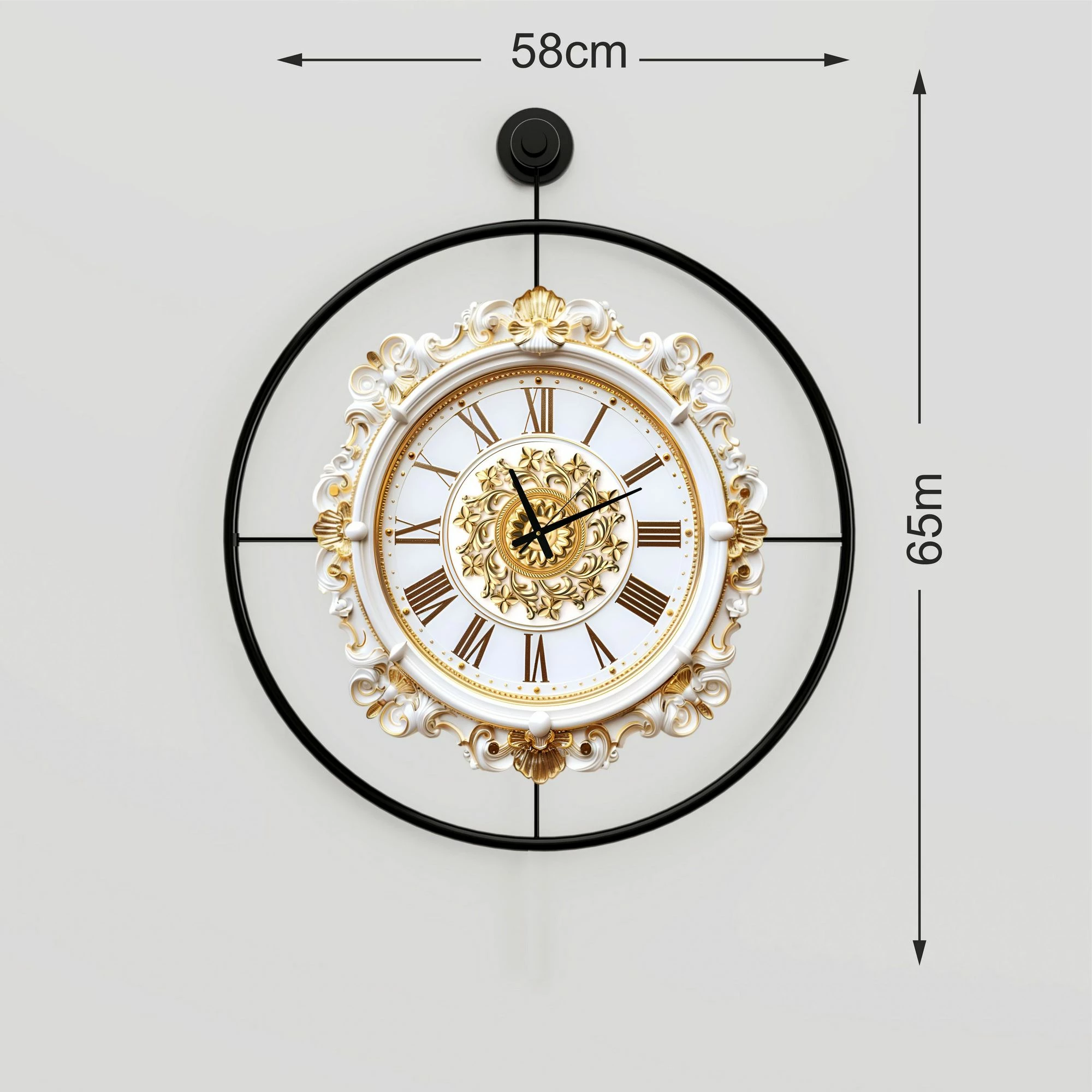 Orë muri dekorative prej metali, Wallity, Mclock-00119