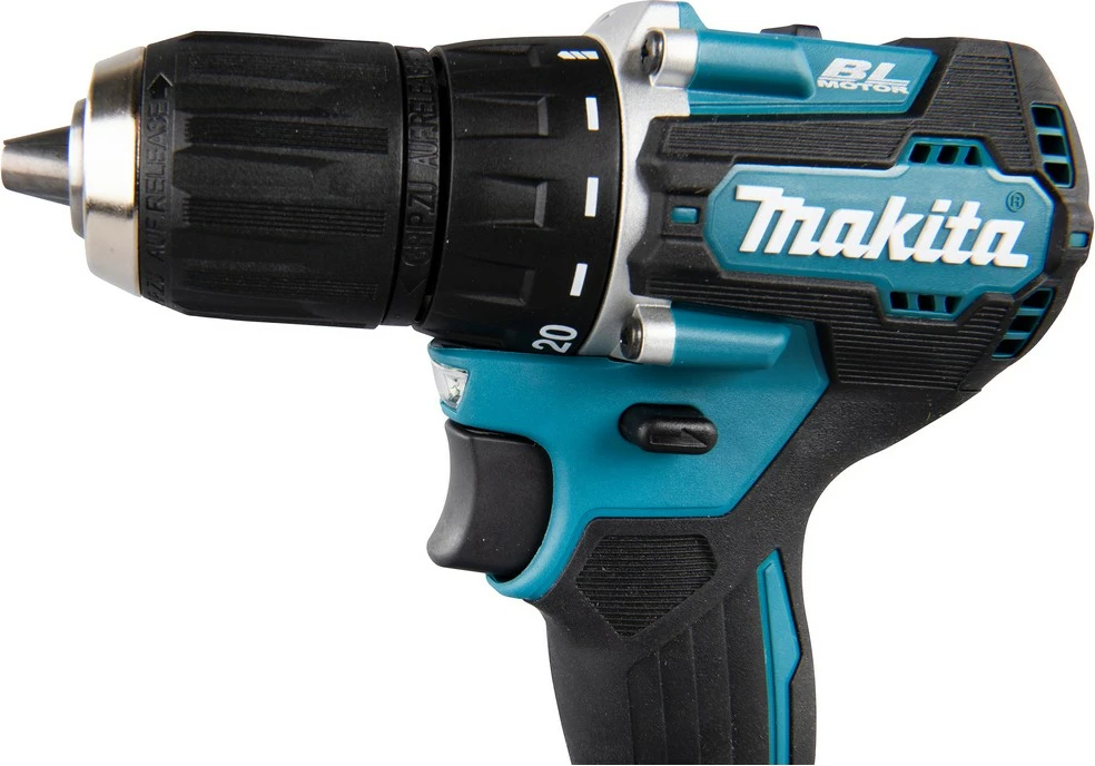 Kaçavidë elektrike Makita DDF487RFE3, 18V, 3 bateri, ngjyrë kaltër/zezë/çelik