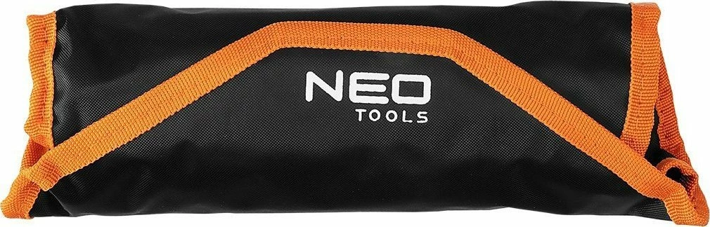 Set çelësa me kriket NEO 09-345 8-19 mm, 12 copë, me çantë rrotulluese, zezë/portokalli