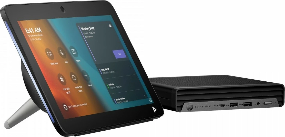 Kompjuter mini konferencash IP me Microsoft Teams Rooms, POLY, A1ZB6AW#ABB, Intel Core i7-13700T, 16GB RAM, 256GB SSD, e zezë, set