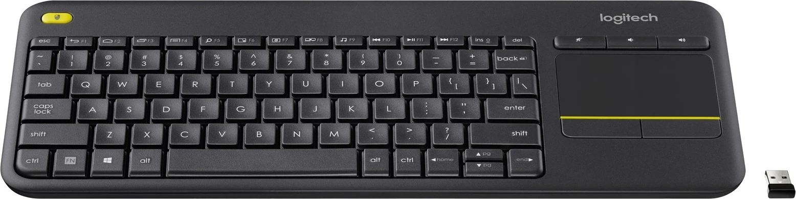 Tastaturë Logitech K400 Plus, Wireless, e Zezë