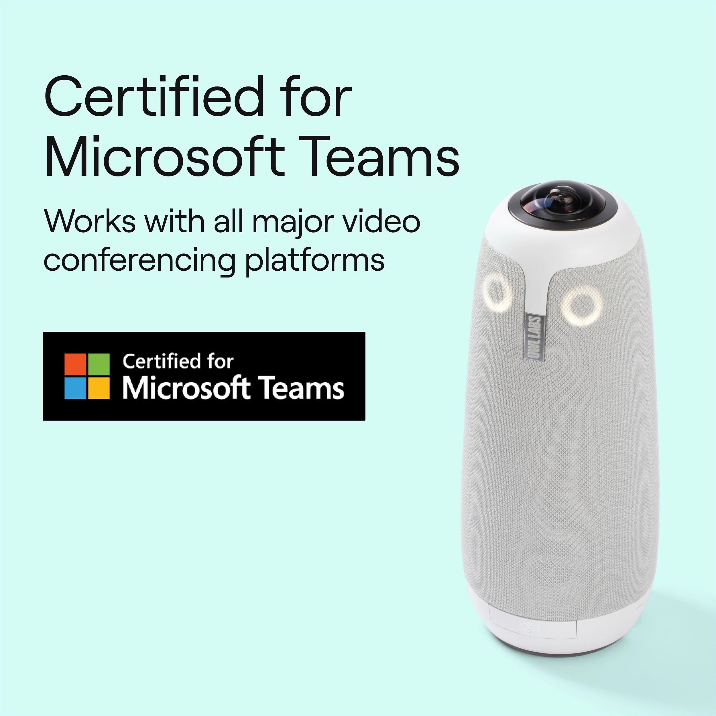 Sistem video-konference Owl Labs Meeting Owl 3, 360°, Full HD 1080p, Bluetooth/Wi‑Fi, gri
