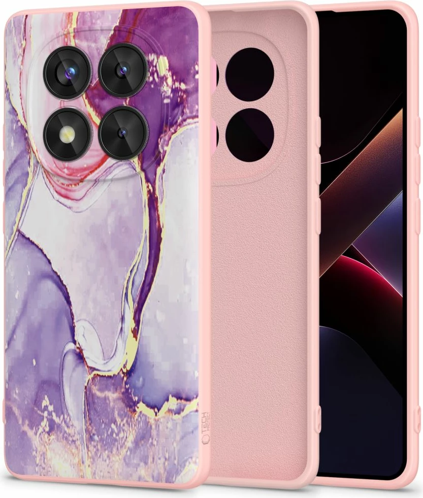 Mbështjellës Tech-Protect Icon për Xiaomi Redmi Note 14 Pro 5G / Poco X7 5G, Violet