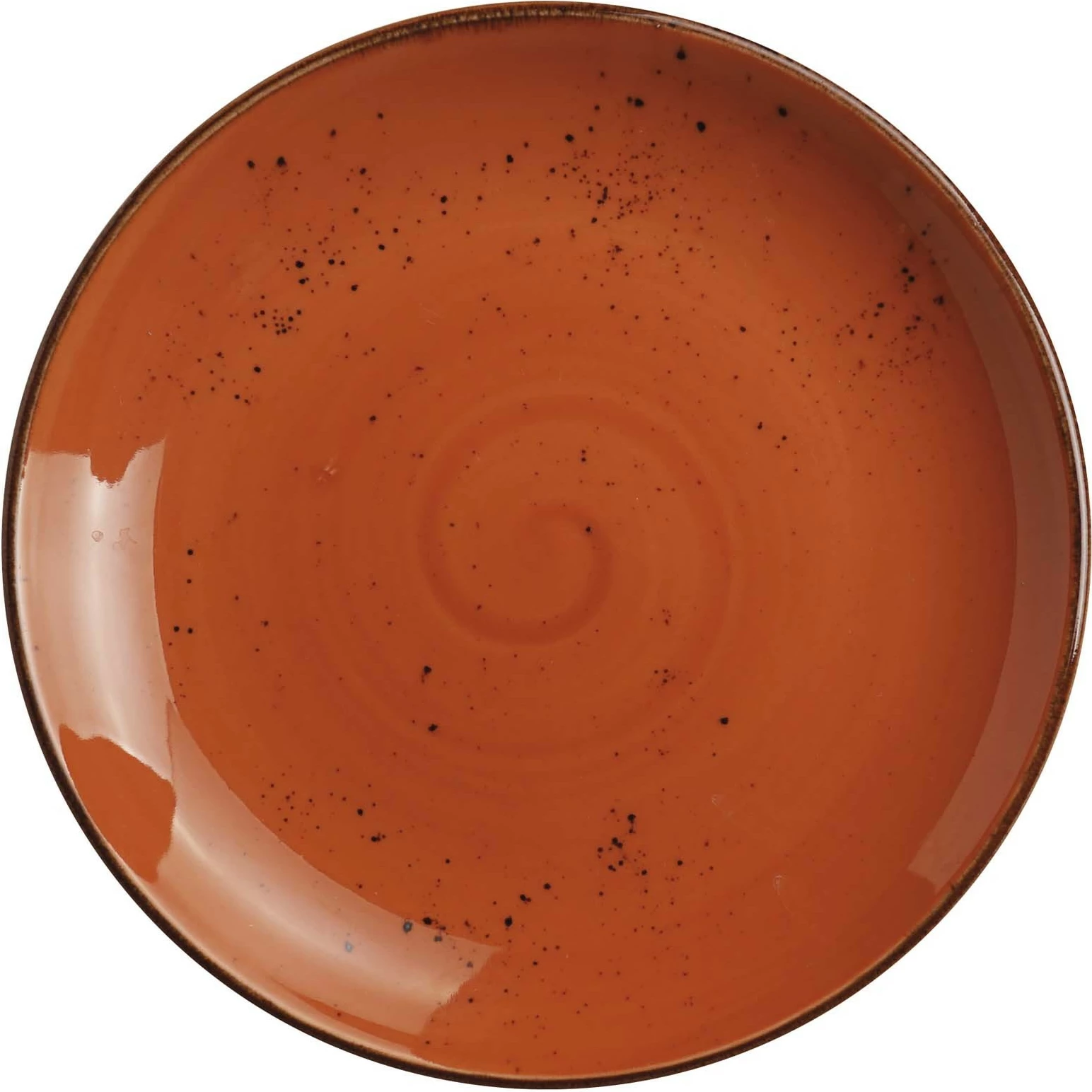 Pjatë e sheshtë Fine Dine Dahlia Ø260 mm, portokalli, set 6 copë