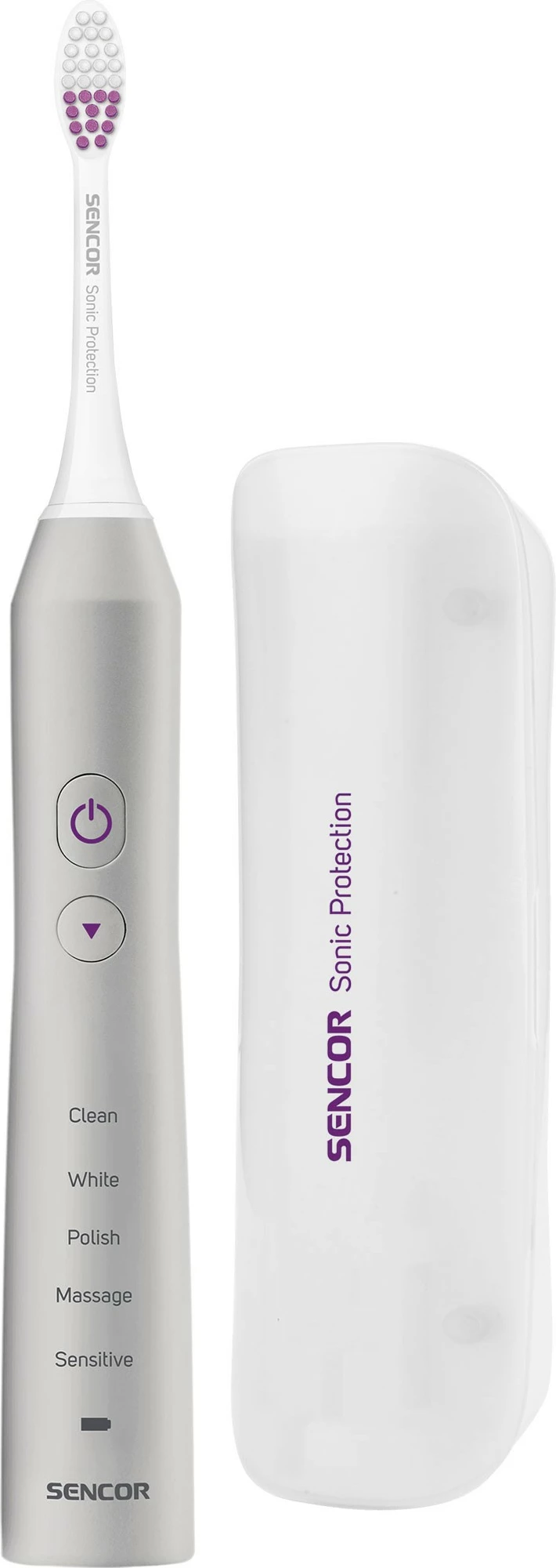 Furçë elektrike për dhëmbë Sencor Sonic SOC 3200SL, e bardhë/ Hiri
