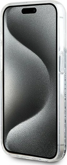 Mbështjellës Karl Lagerfeld Liquid Glitter Choupette Head MagSafe për iPhone 14 Pro, Transparent