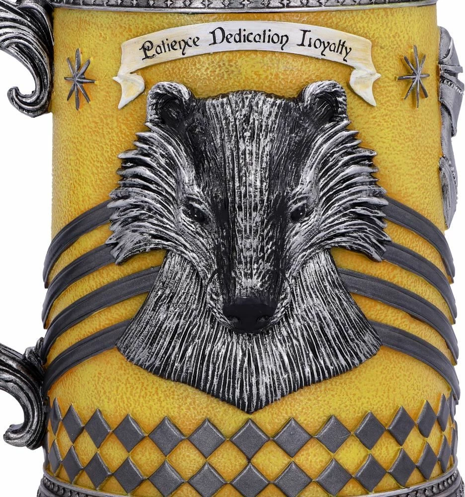 Kupë NEMESIS NOW Harry Potter Hufflepuff 600 ml, 15.5 cm, verdhë/zi